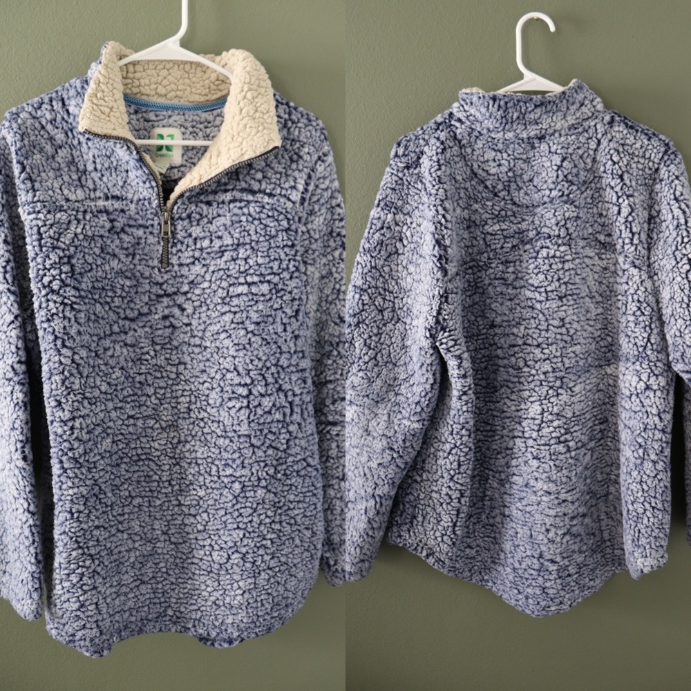 Blue and Cream Sherpa